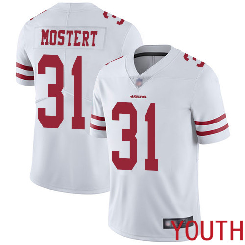 San Francisco 49ers Limited White Youth Raheem Mostert Road NFL Jersey #31 Vapor Untouchable